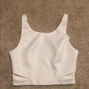 Forever 21 Cream (white)crop tank NWT